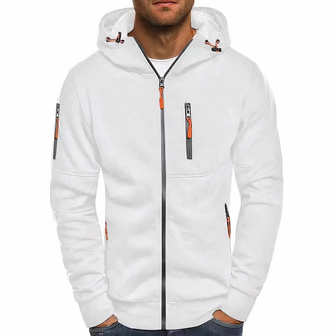 Men's Hooded Zip-Up Hoodie