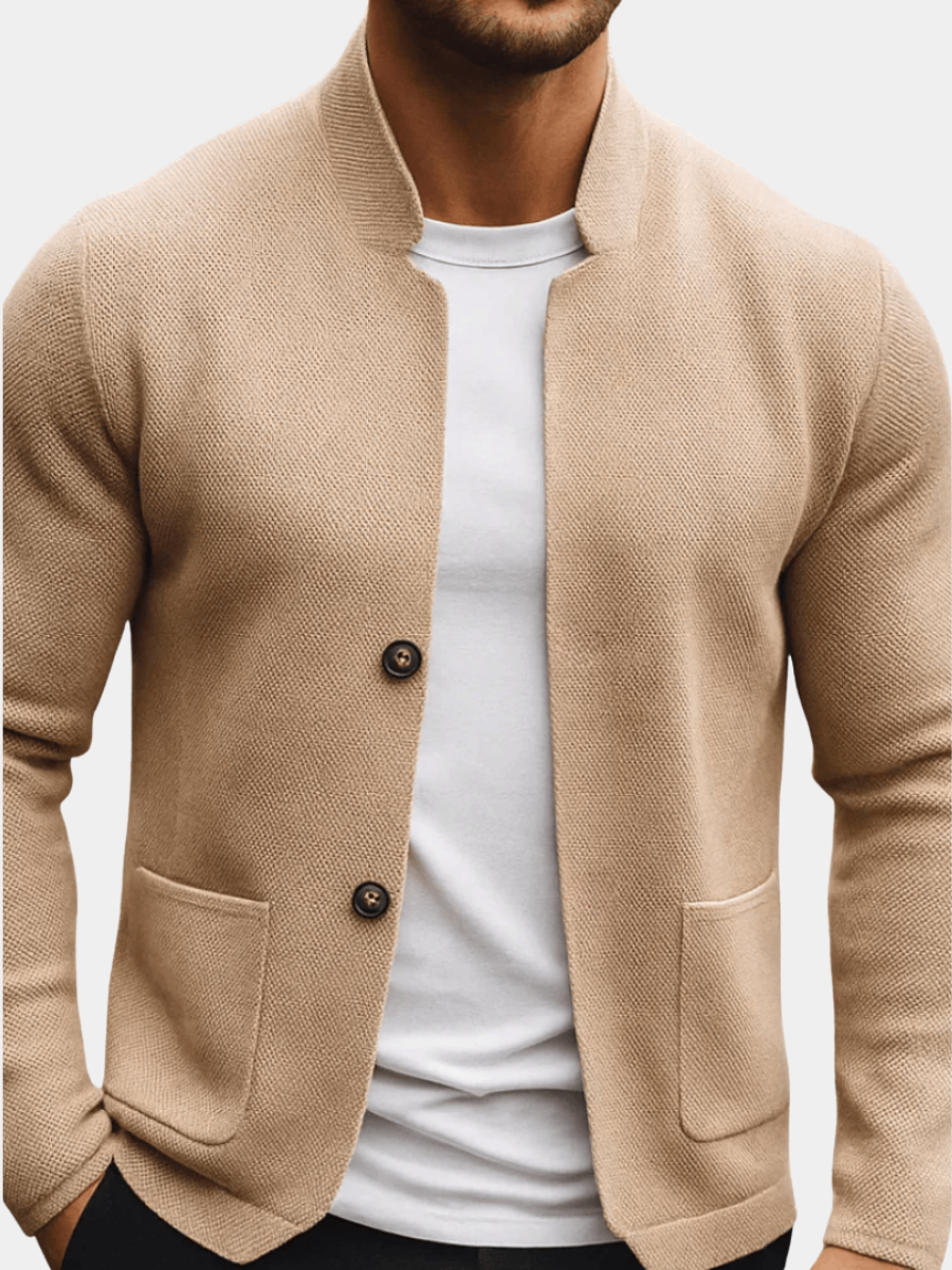 Strikket cardigan med knapper
