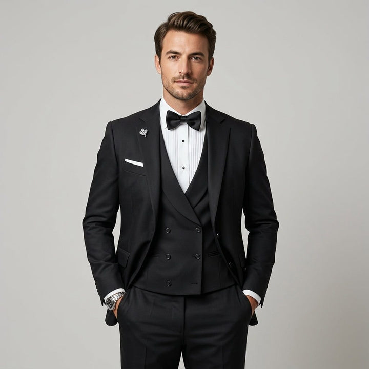 Three-piece suit for men