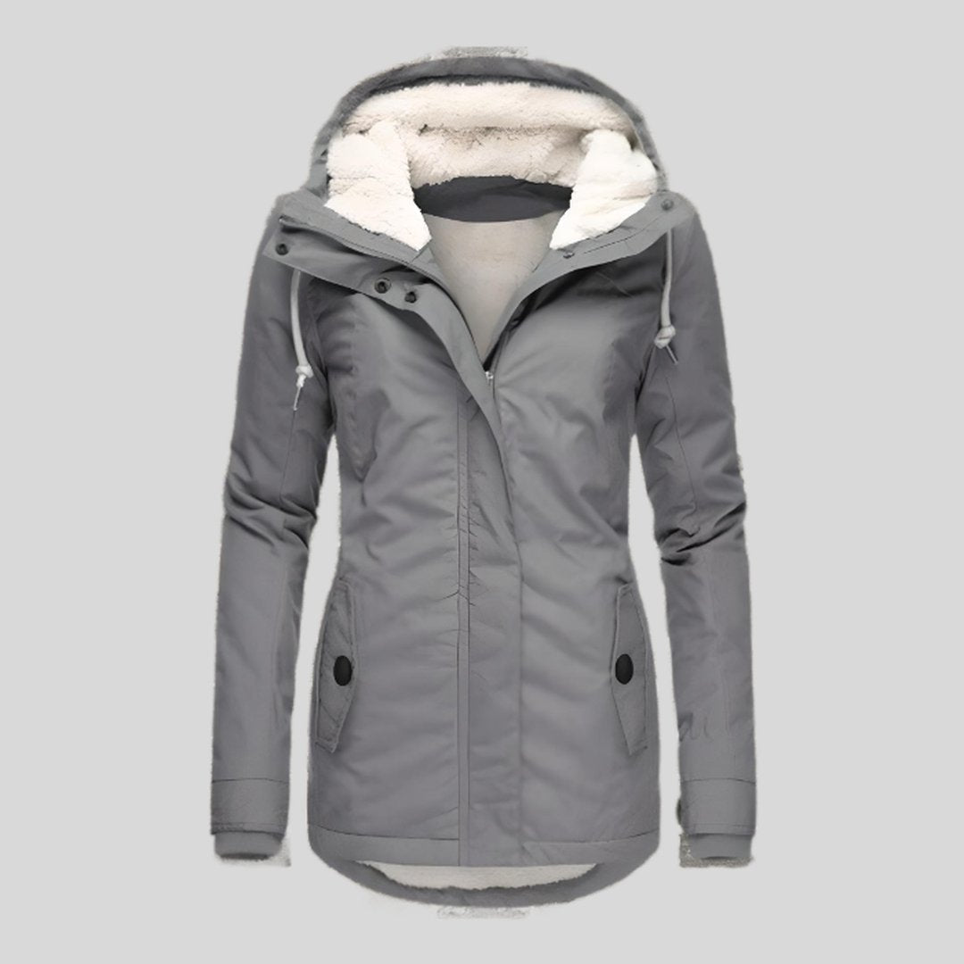 Long Jacket with Hood for Women