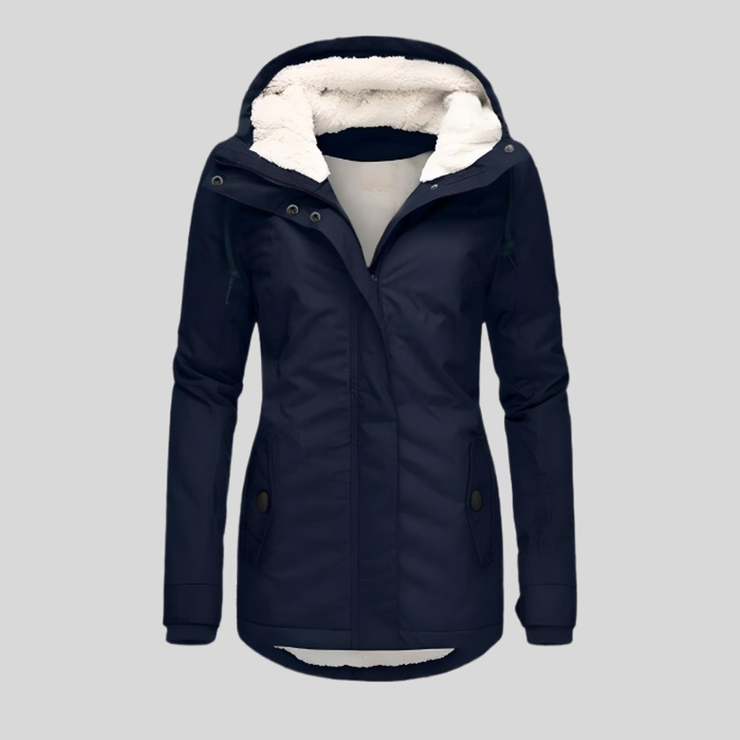 Long Jacket with Hood for Women