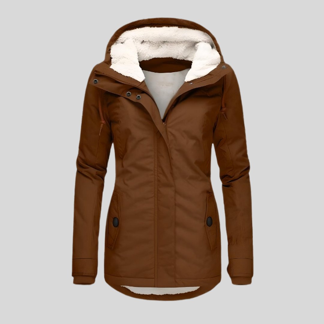 Long Jacket with Hood for Women