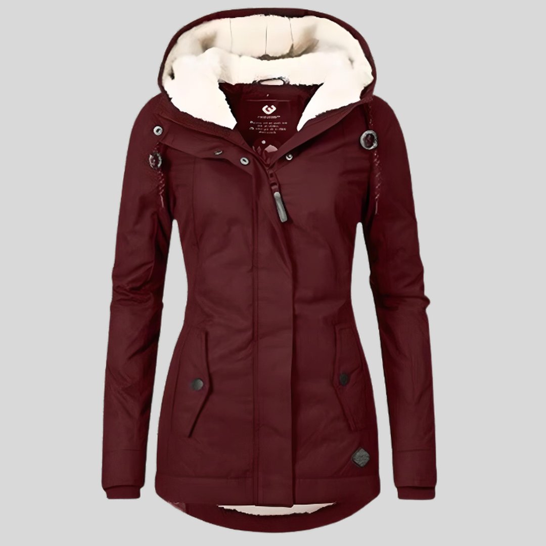 Long Jacket with Hood for Women