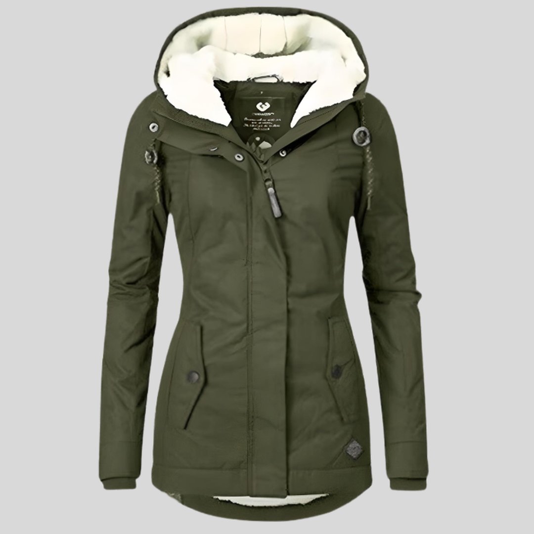 Long Jacket with Hood for Women