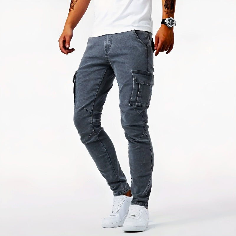 Slim Fit Cargo Bukser Til Herre
