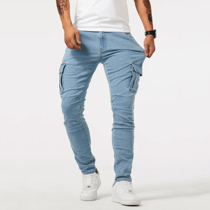 Slim Fit Cargo Bukser Til Herre