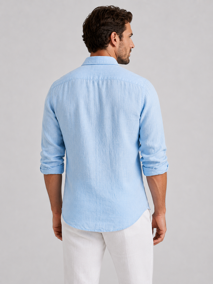 Casual summer shirt with buttons for men
