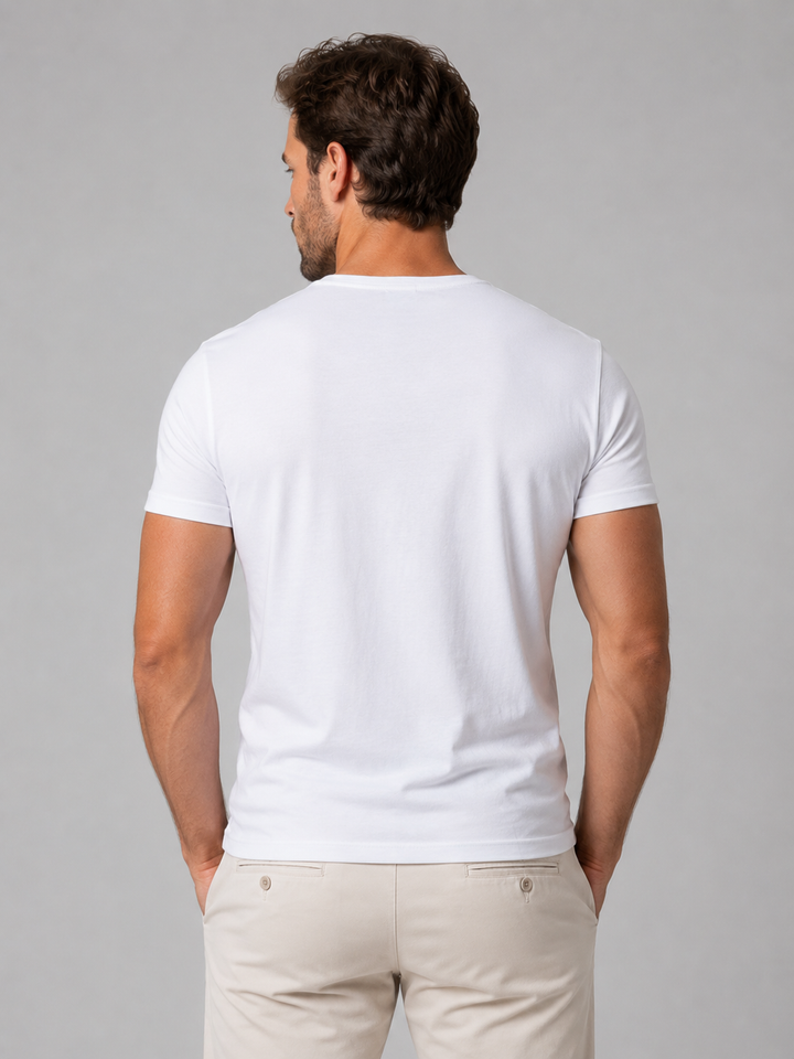 Slim Fit Henley T-shirt for Men