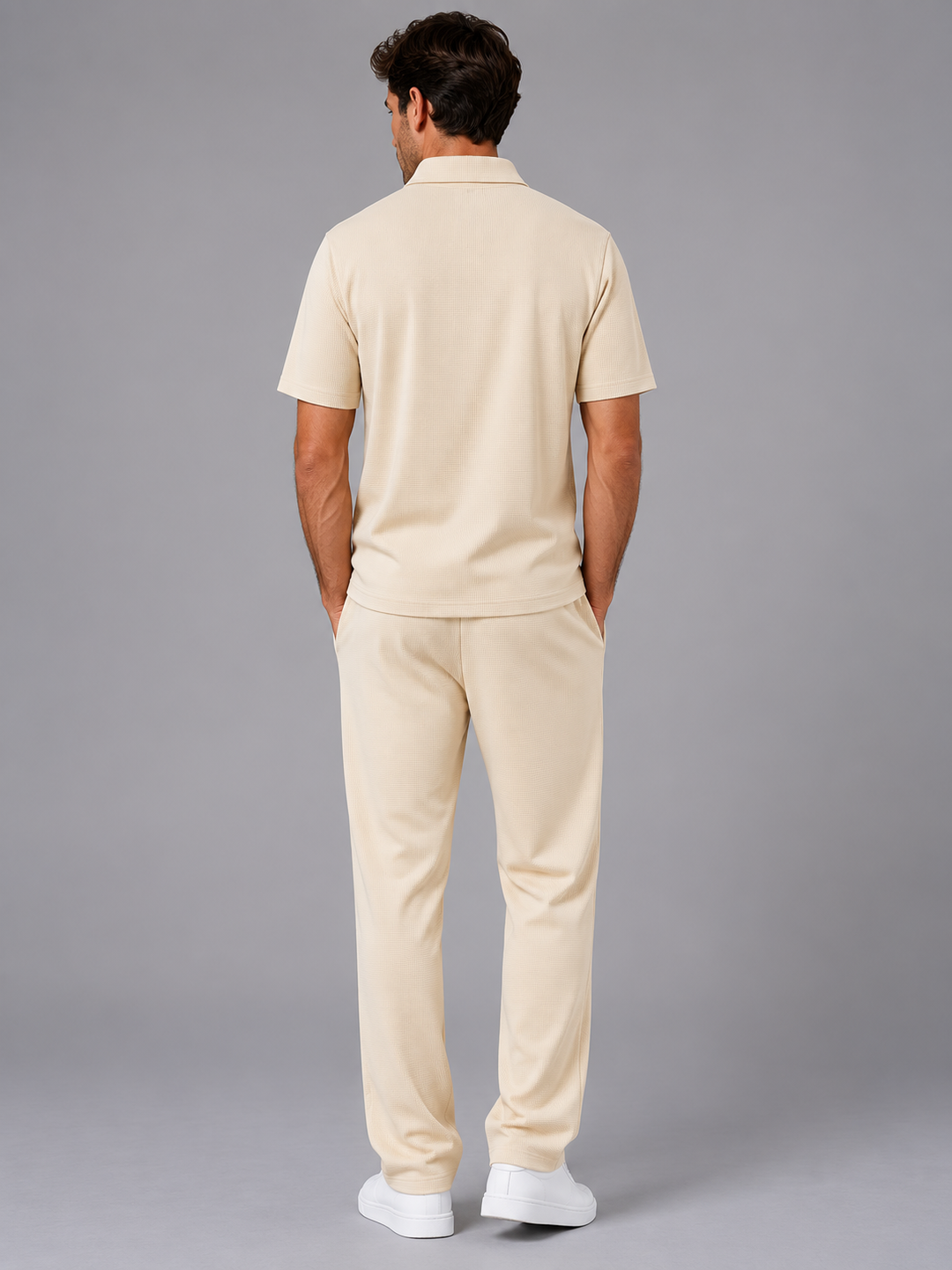 Waffle-Knit Set for Men