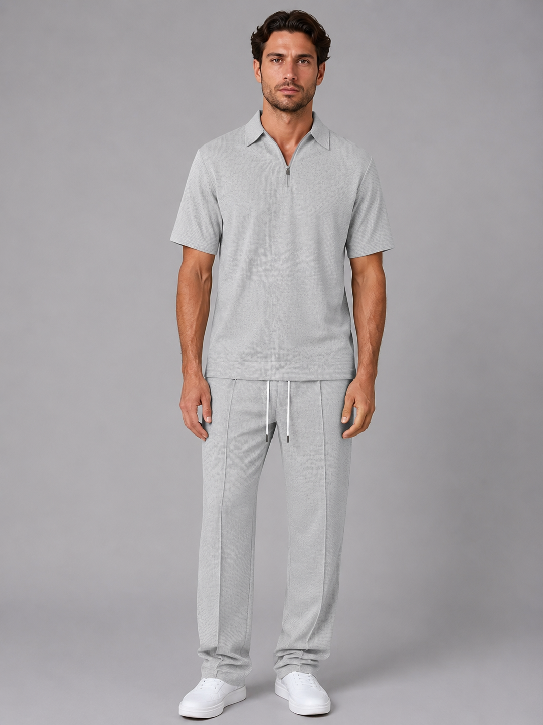 Waffle-Knit Set for Men