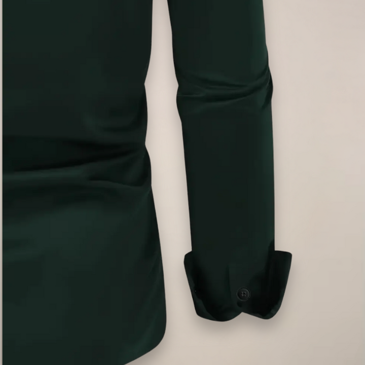 Slim Fit Langærmet Skjorte til Herrer