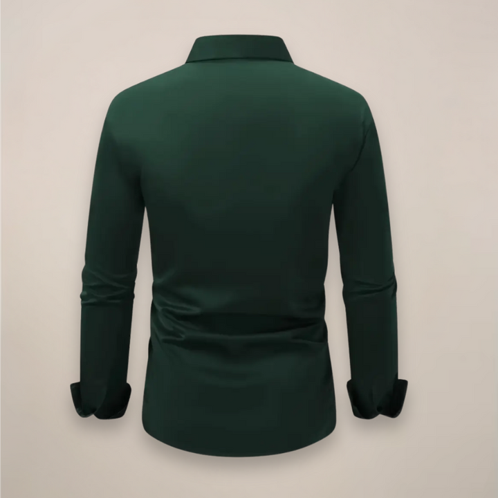 Slim Fit Langærmet Skjorte til Herrer
