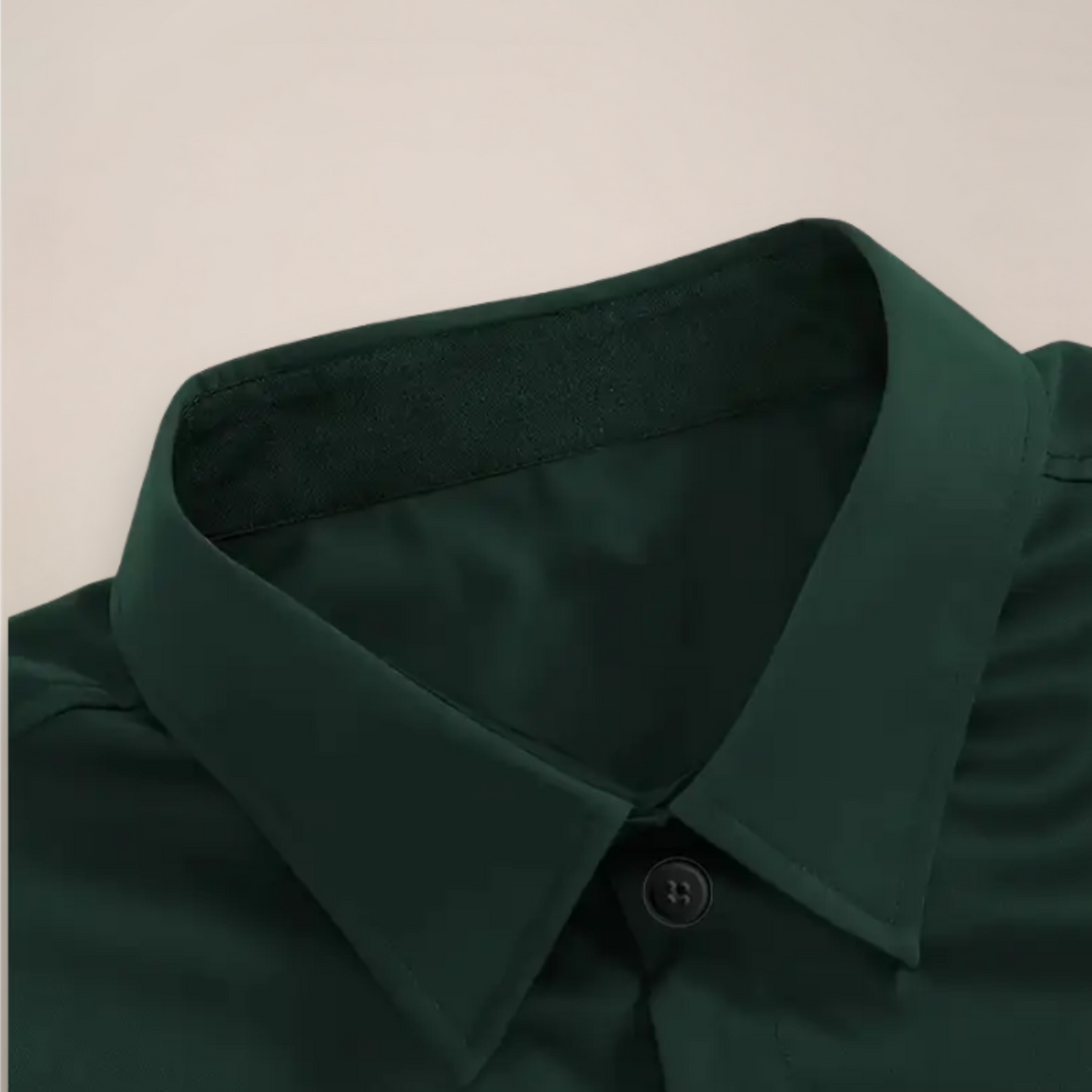 Slim Fit Langærmet Skjorte til Herrer