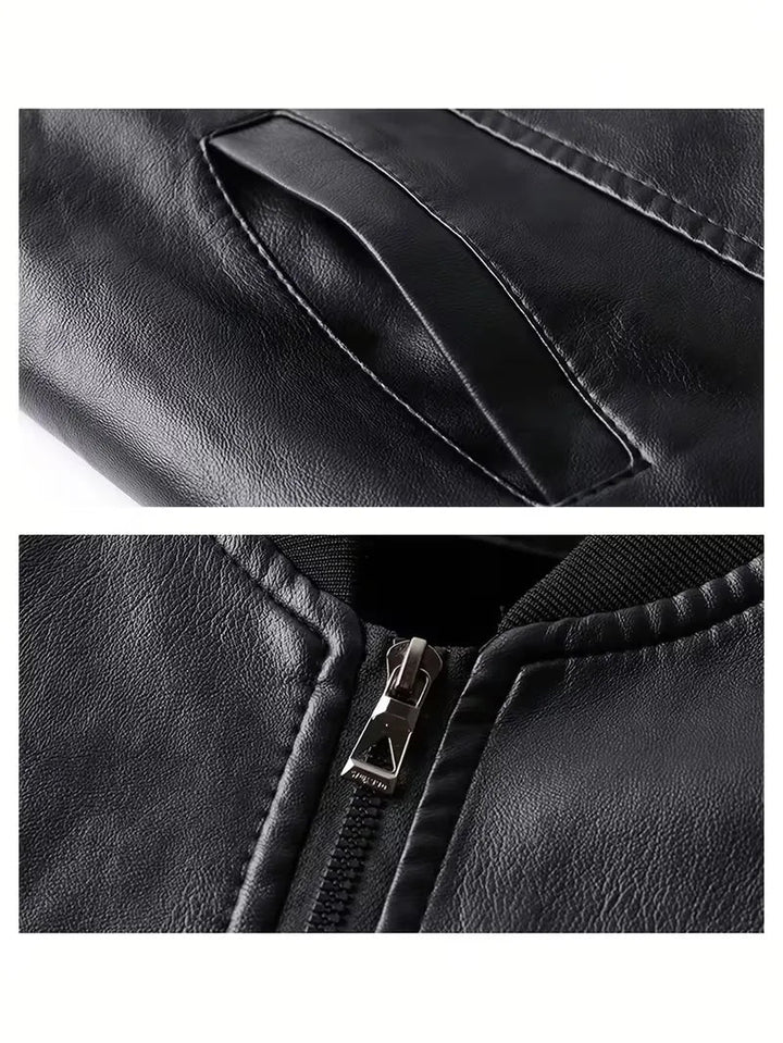 Slim-Fit Men's Long-Sleeve Bomber Jacket