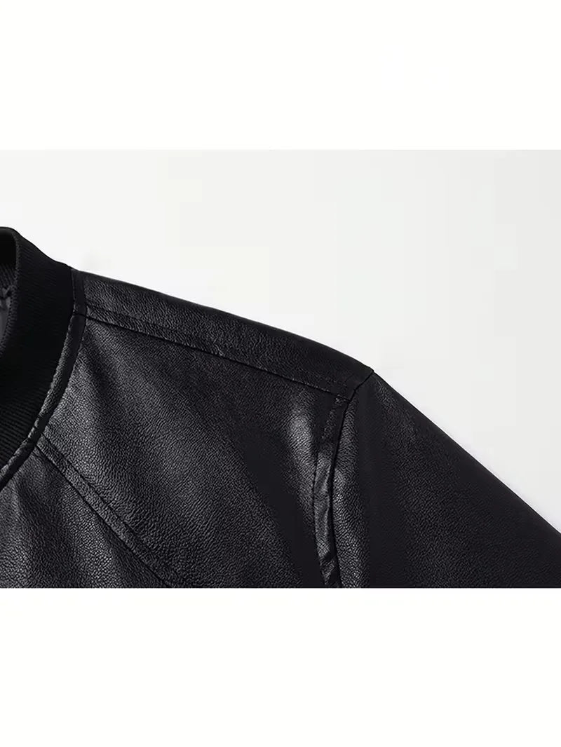 Slim-Fit Men's Long-Sleeve Bomber Jacket
