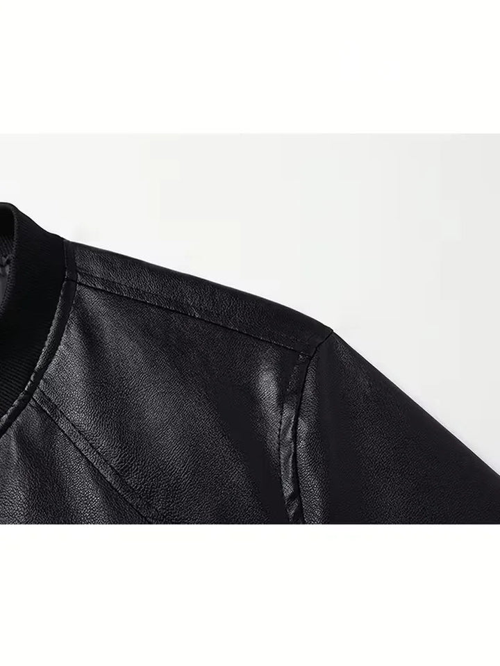 Slim-Fit Men's Long-Sleeve Bomber Jacket