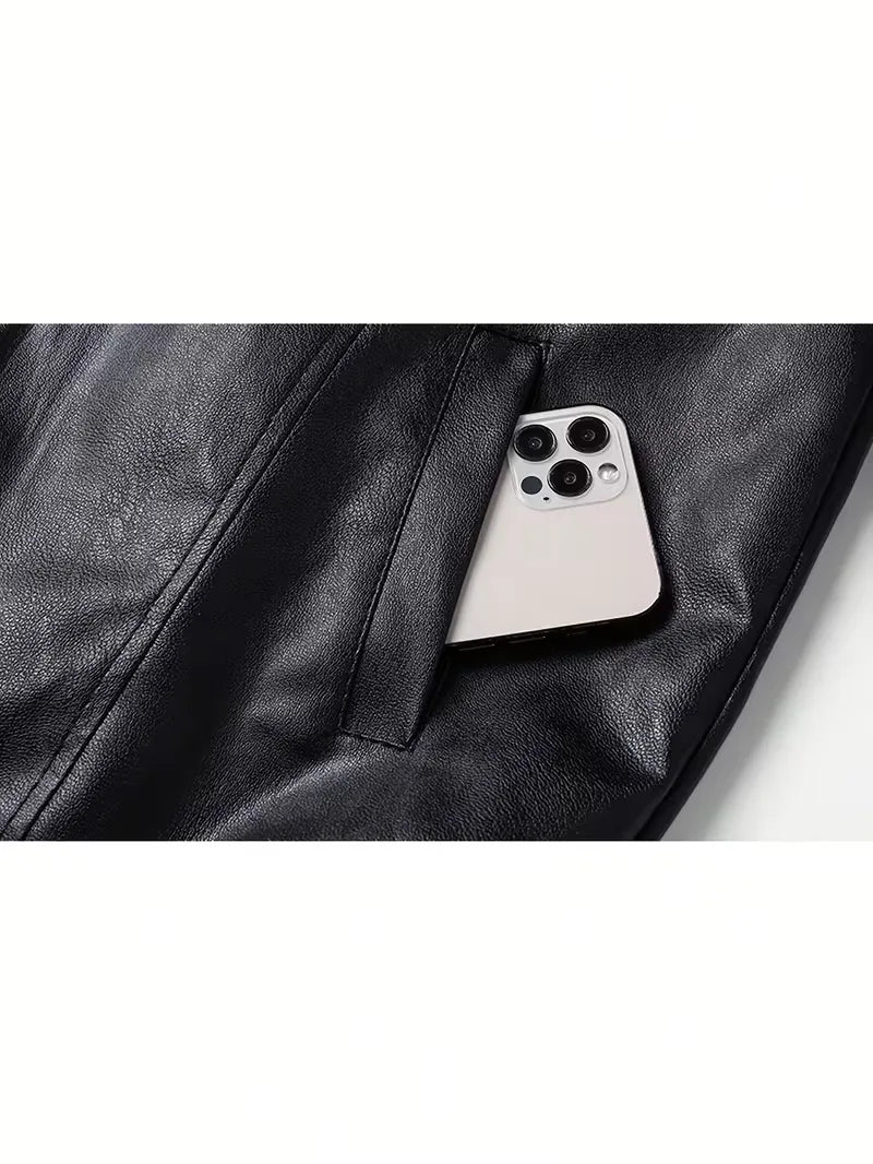 Slim-Fit Men's Long-Sleeve Bomber Jacket