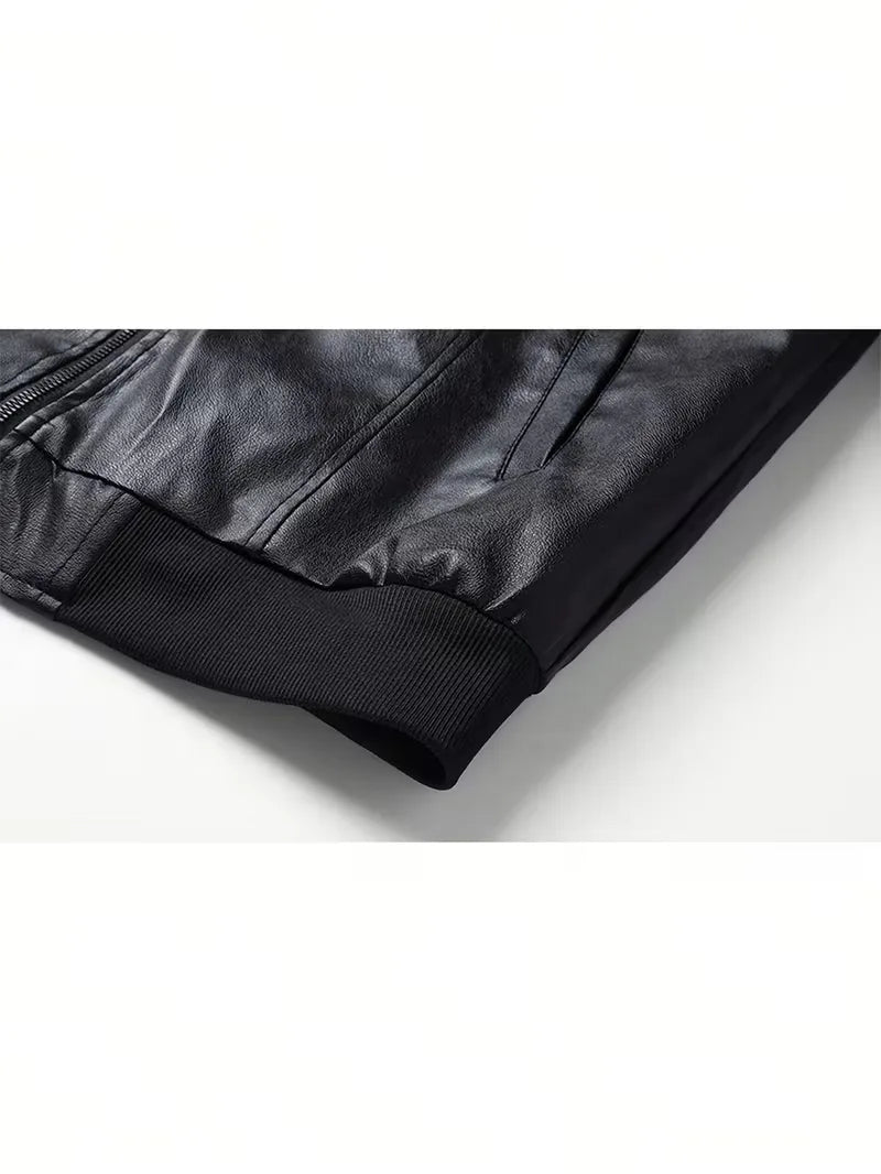 Slim-Fit Men's Long-Sleeve Bomber Jacket