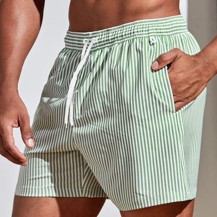 Striped Board Shorts for Men