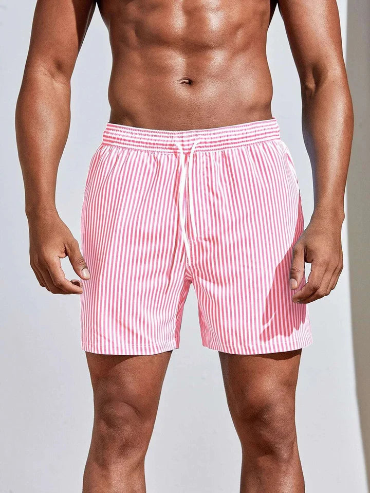 Striped Board Shorts for Men
