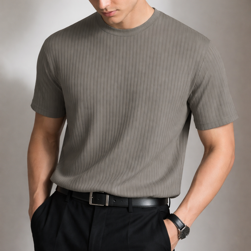 Men's T-Shirt | Ribbed Sculpted Fit