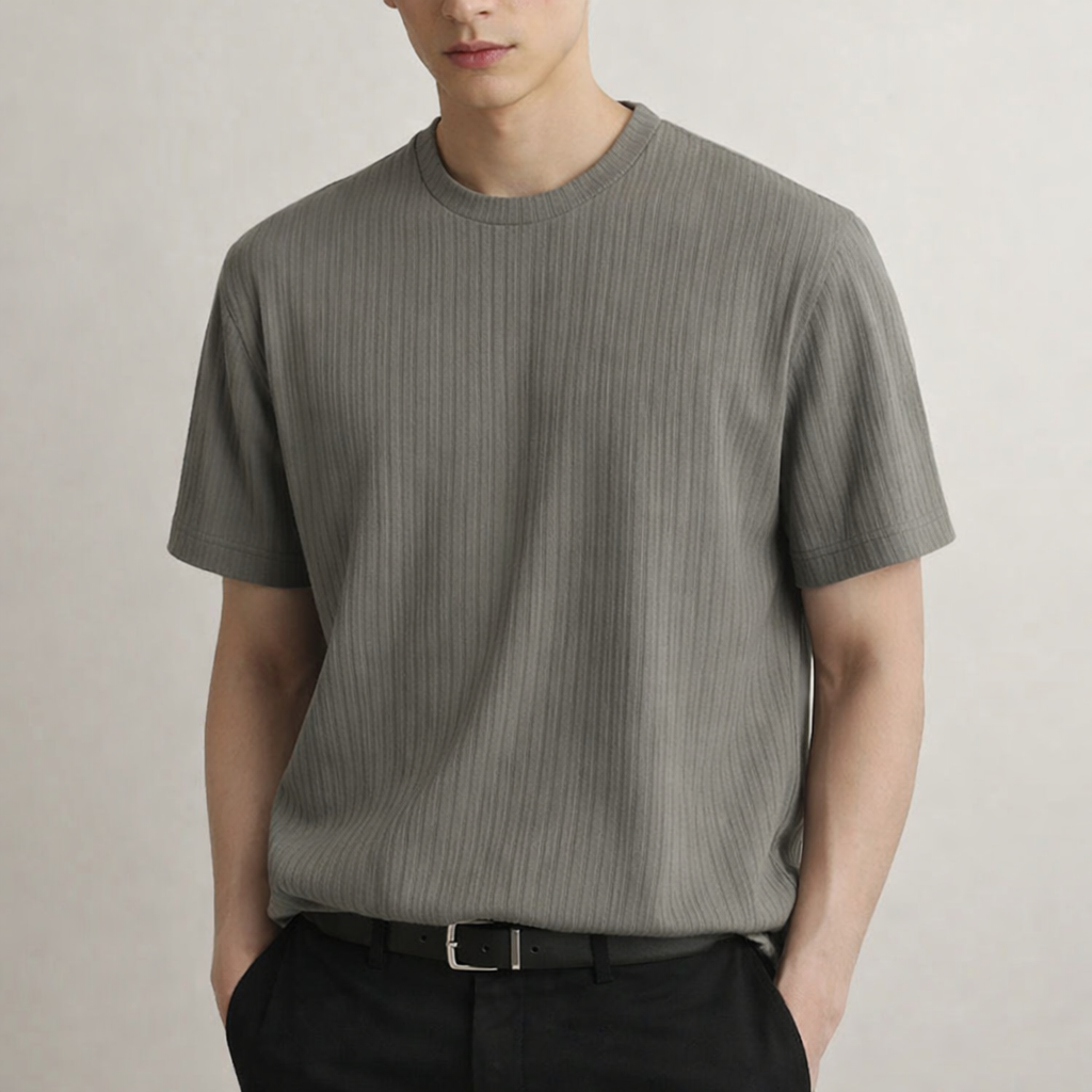 Men's T-Shirt | Ribbed Sculpted Fit