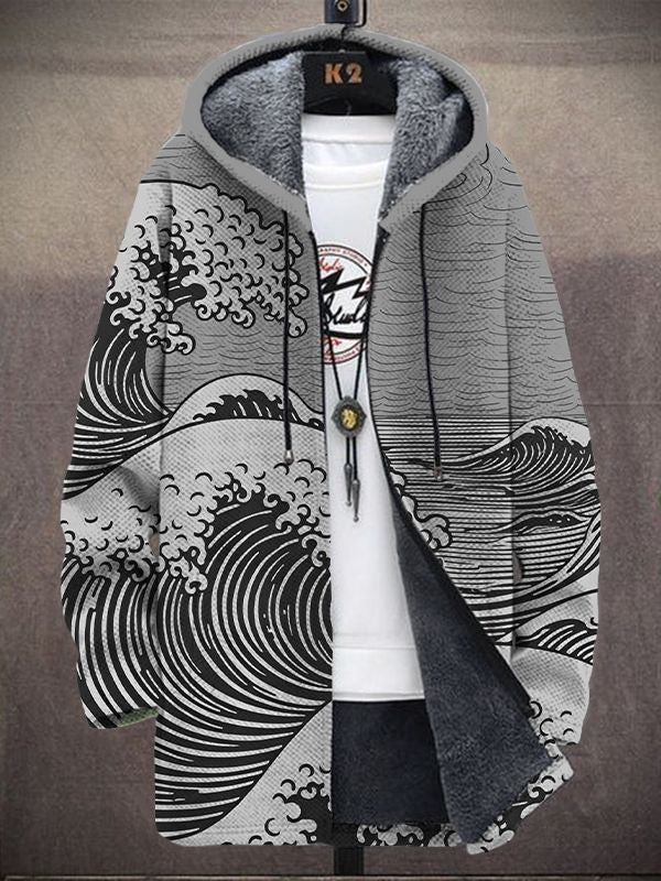 Jacket with Artistic Print for Women