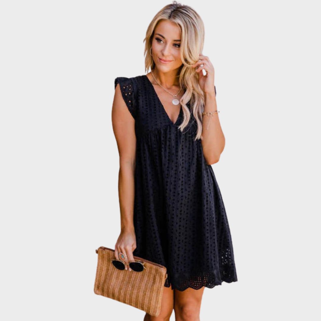 Dress with Integrated Shorts and Pockets for Women