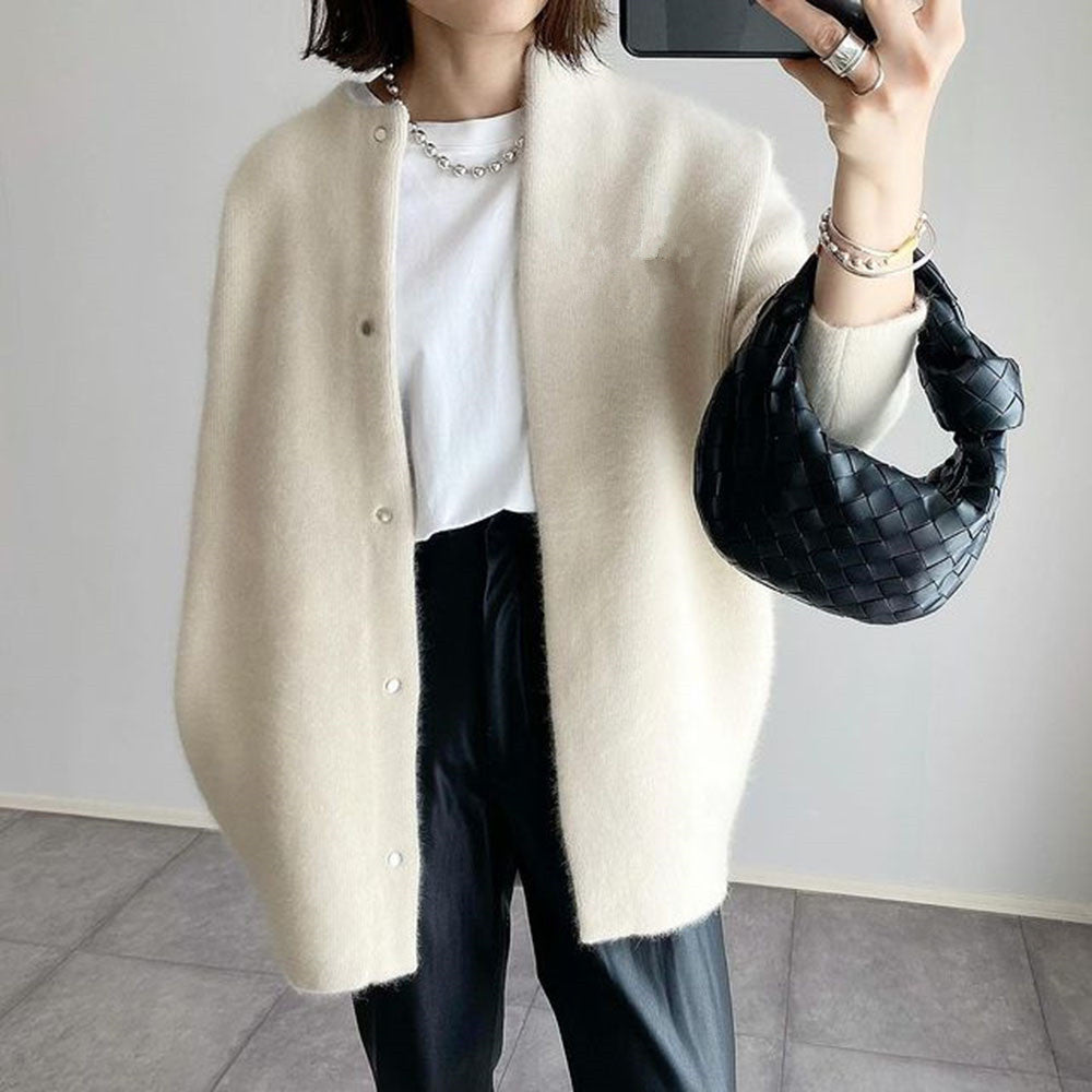 Klassisk Cardigan Med Knaplukning