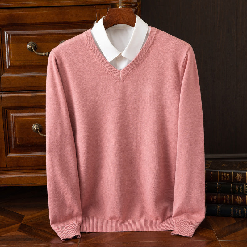 Men's V-neck sweater