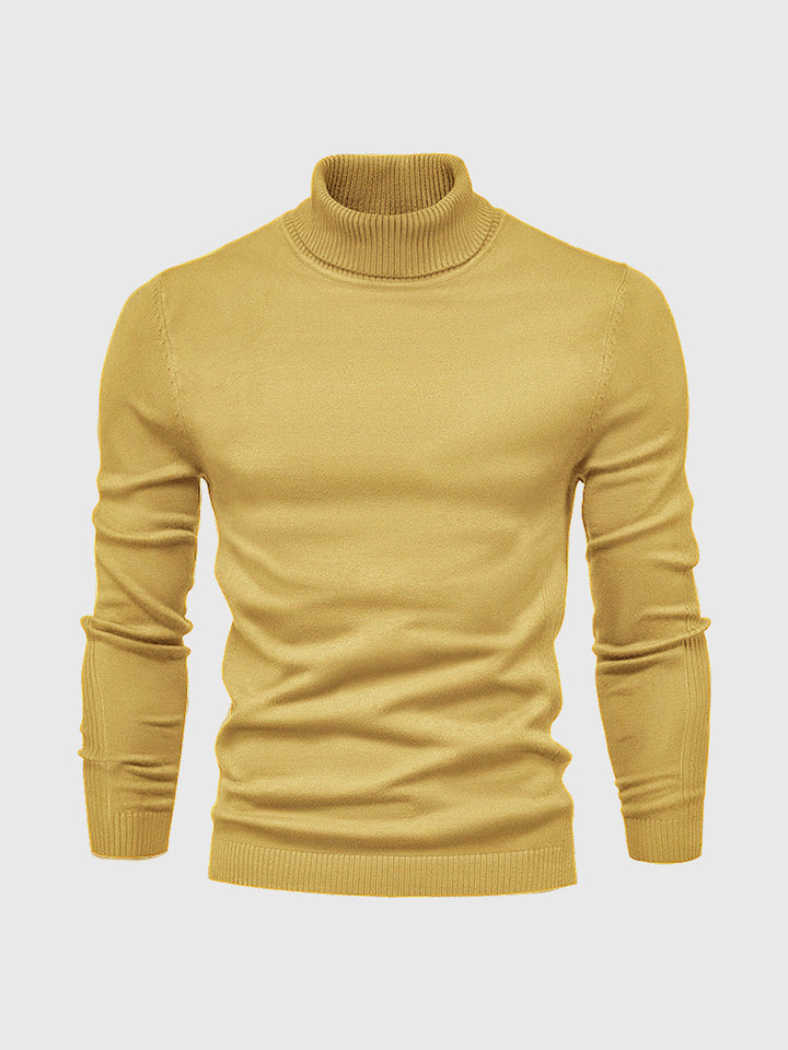 Slim Fit Rullekrave Trøje Herre