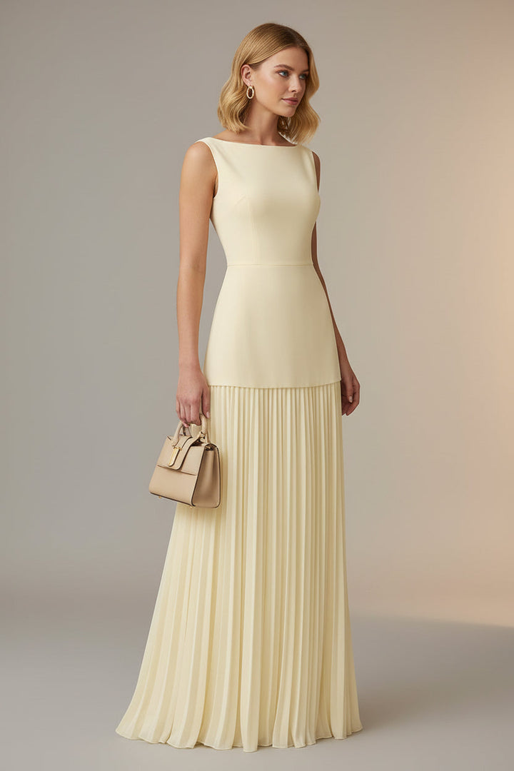 Pleated maxi dress set for women