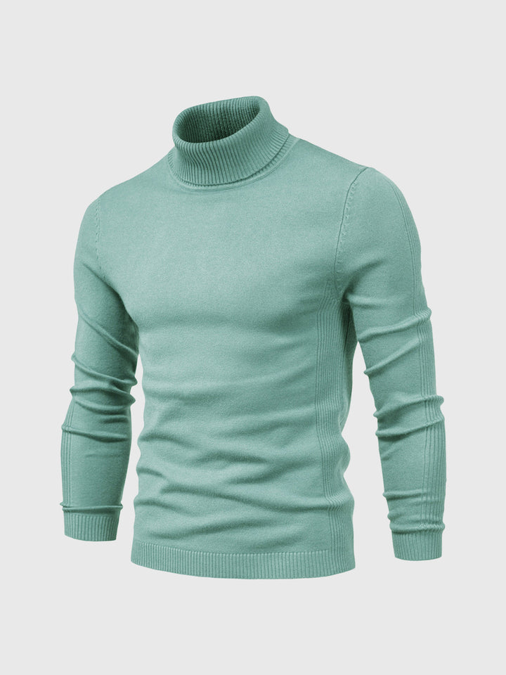 Slim Fit Rullekrave Trøje Herre