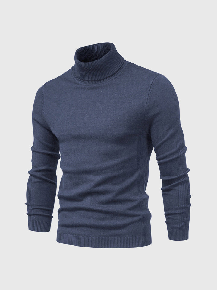 Slim Fit Rullekrave Trøje Herre