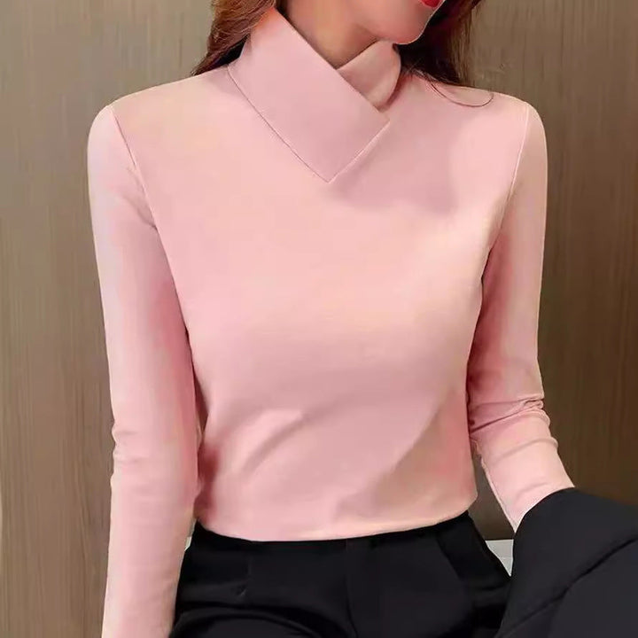 Chic turtleneck T-shirt for women