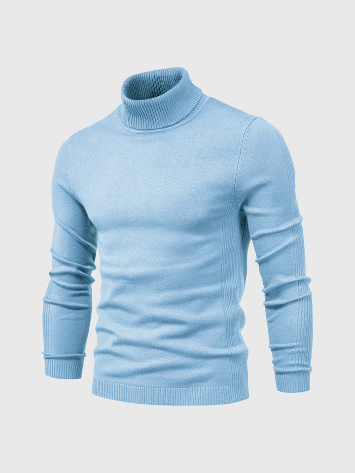 Slim Fit Rullekrave Trøje Herre