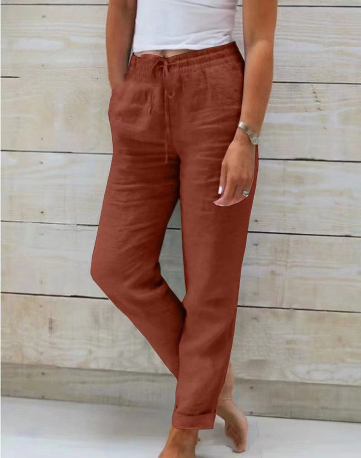 Women's relaxed-fit drawstring pants