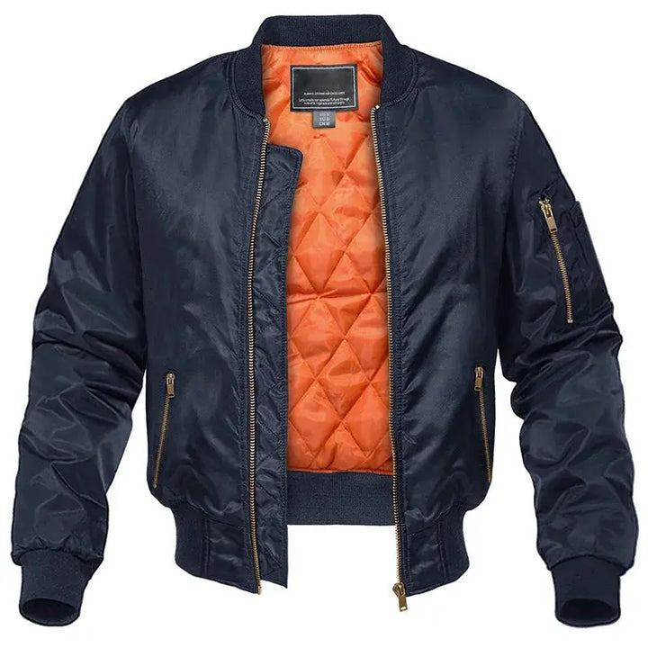 Men’s bomber jacket with quilted lining