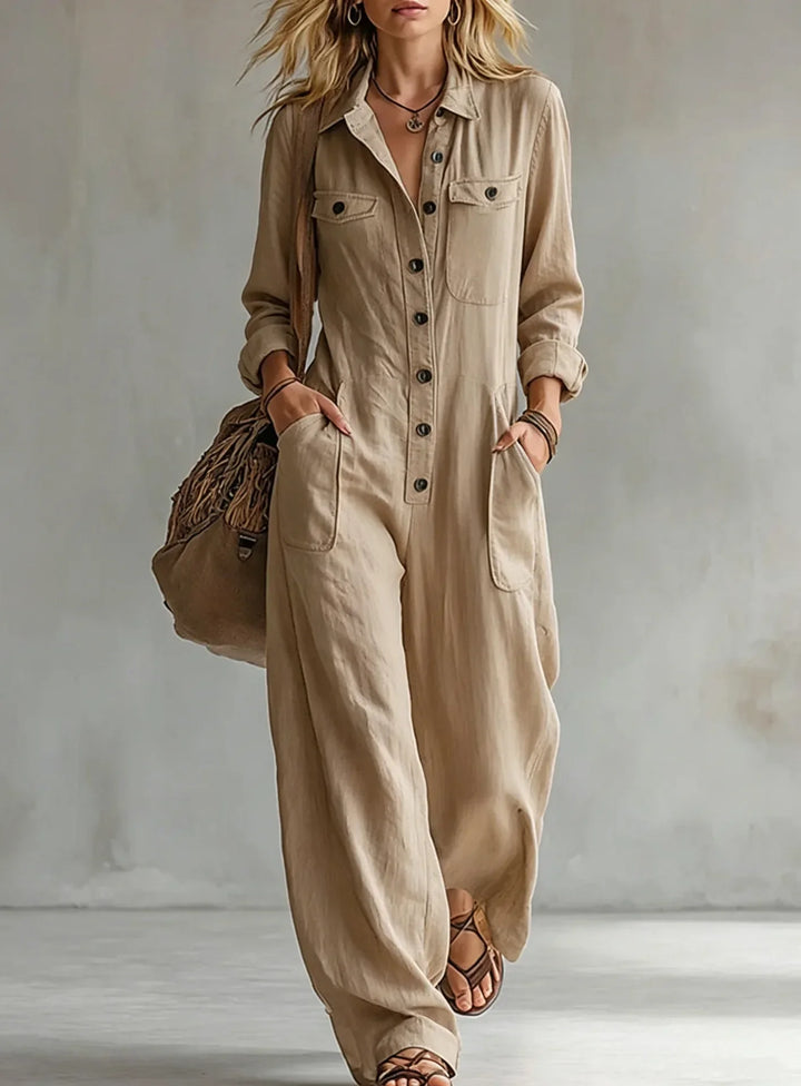 Utility Jumpsuit with Width for Women