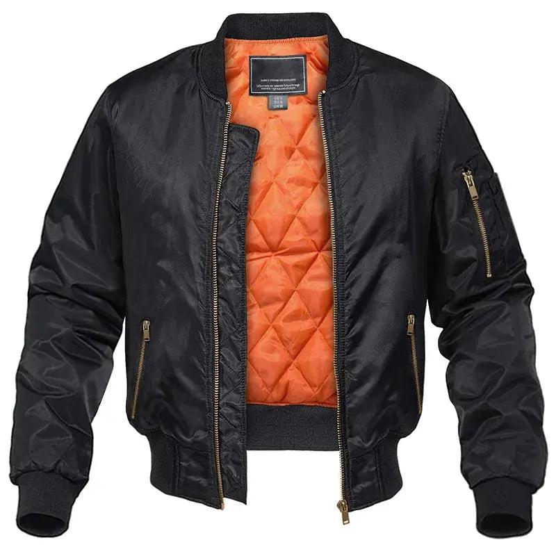 Men’s bomber jacket with quilted lining