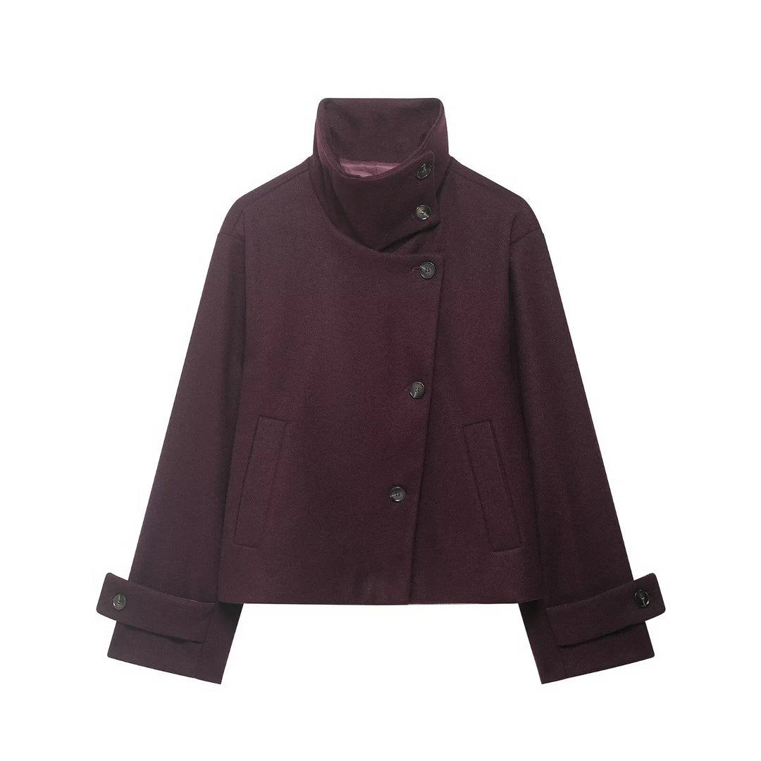 Women's funnel-neck sweater