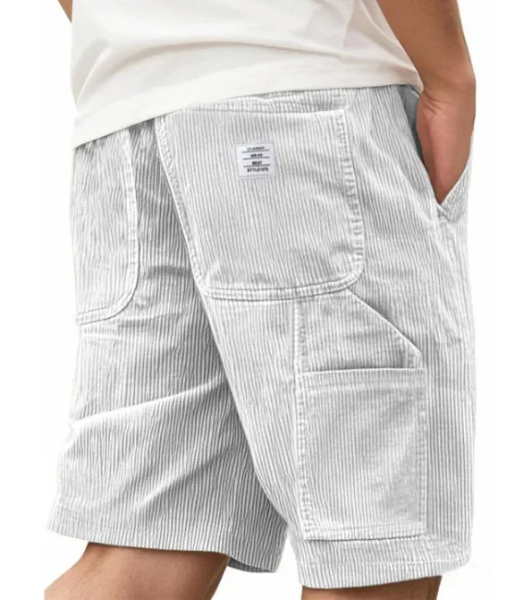 Fløjls Cargo Shorts Til Herre