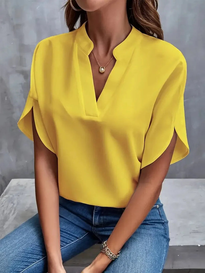 V-neck blouse for women