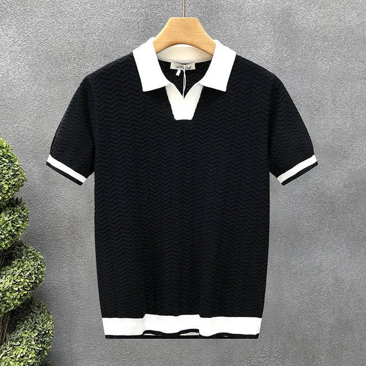 Polostrikket Sweater til Herrer