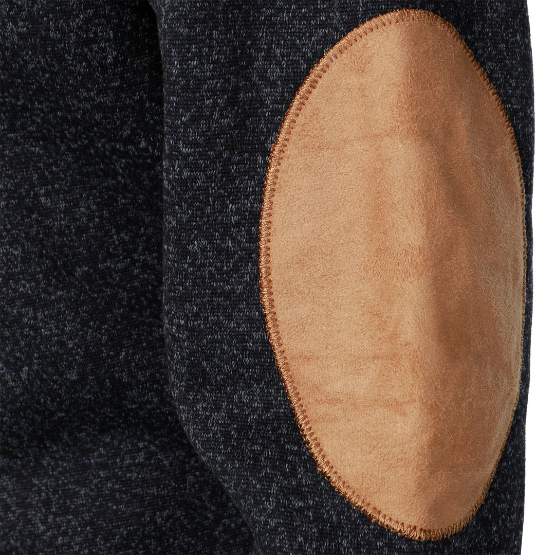 Standkrave sweatshirt med albuelapper
