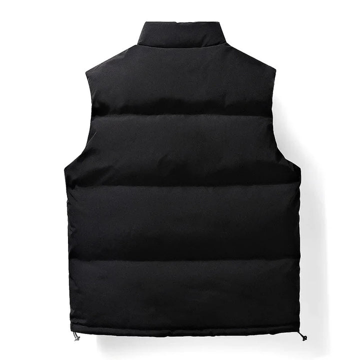 Quilted vest with zipper for men