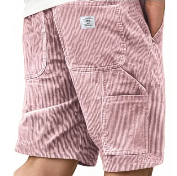 Fløjls Cargo Shorts Til Herre