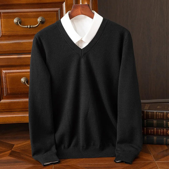 Men's V-neck sweater