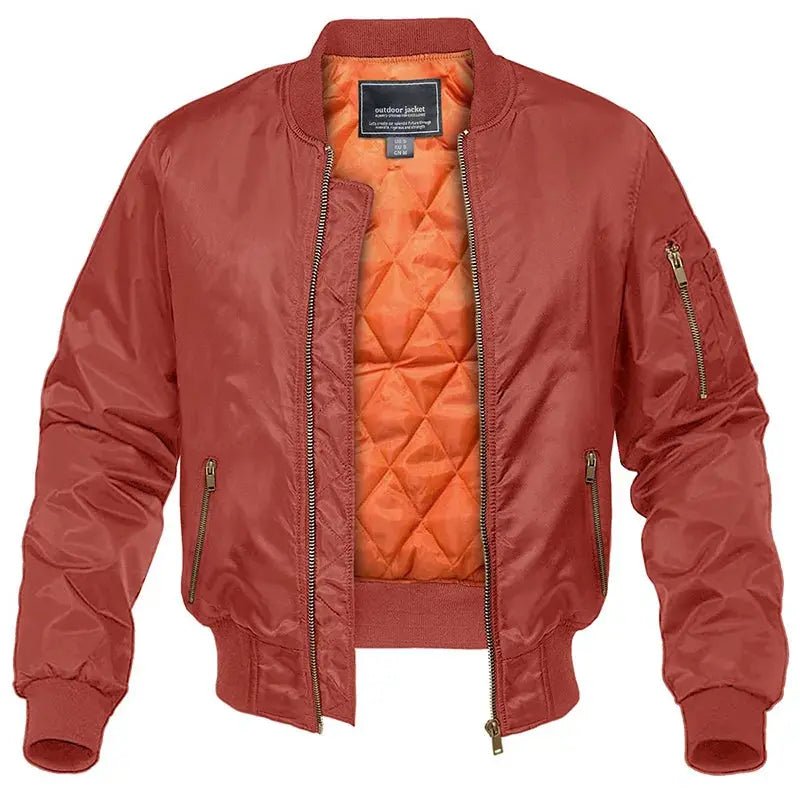Men’s bomber jacket with quilted lining