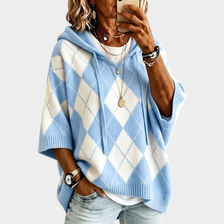 Striksweater med Hætte til Kvinder